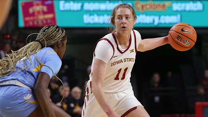 Emily Ryan and Iowa State take on St. Thomas Thursday night in Ames from Hilton Coliseum. Emily Ryan and Iowa State take on St. Thomas Thursday night in Ames from Hilton Coliseum.