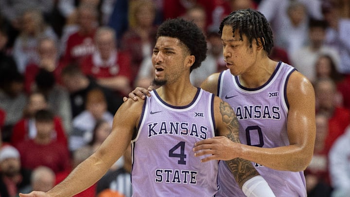 Kansas State's P.J. Haggerty (4) led the Wildcats with 24 points against South Dakota on Saturday.