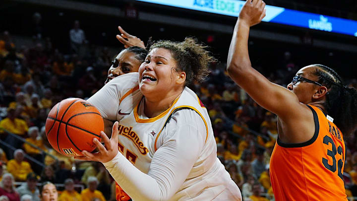 With Oklahoma State, Audi Crooks will try for a third straight Big 12 scoring title.