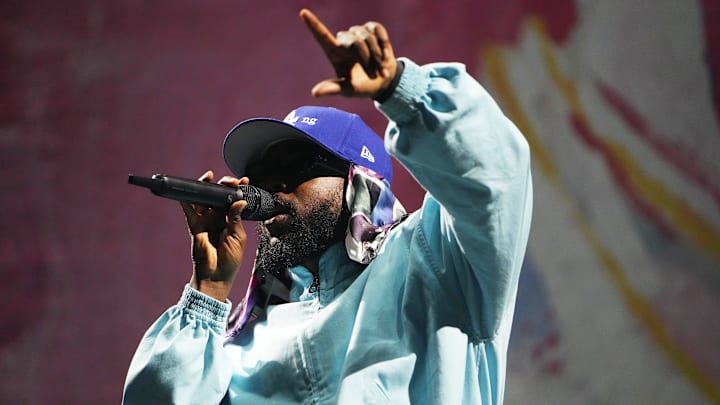 Kendrick Lamar performs. Kendrick Lamar performs.