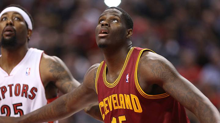 Feb 21, 2014; Toronto, Ontario, CAN; Cleveland Cavaliers forward Anthony Bennett (15) watches a free throw next to Toronto Raptors forward John Salmons (25) at Air Canada Centre. The Raptors beat the Cavaliers 98-91. Mandatory Credit: Tom Szczerbowski-USA TODAY Sports Feb 21, 2014; Toronto, Ontario, CAN; Cleveland Cavaliers forward Anthony Bennett (15) watches a free throw next to Toronto Raptors forward John Salmons (25) at Air Canada Centre. The Raptors beat the Cavaliers 98-91. Mandatory Credit: Tom Szczerbowski-USA TODAY Sports
