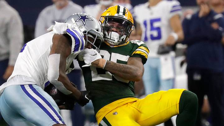 Green Bay Packers cornerback Keisean Nixon (25) tackles Dallas Cowboys wide receiver Brandin Cooks last year. Green Bay Packers cornerback Keisean Nixon (25) tackles Dallas Cowboys wide receiver Brandin Cooks last year.