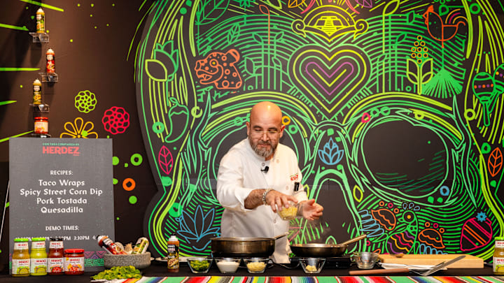 Chef Cosme at Herdez's House of Heritage event