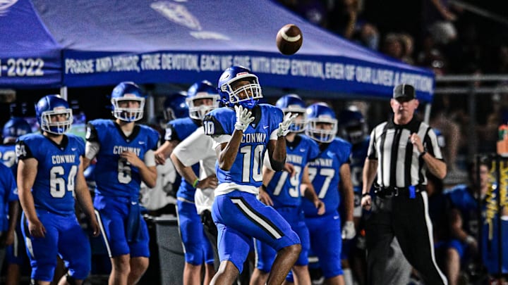 Conway football makes this week's top plays list. Conway football makes this week's top plays list.