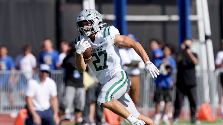 De La Salle running back finishes off his team's win at Serra.