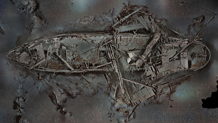The 'Endurance' wreck in 2022.