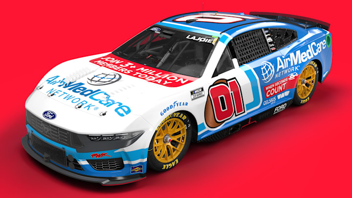 AirMedCare Network will sponsor Corey LaJoie and Rick Ware Racing in Sunday's NASCAR Cup Series event at Atlanta Motor Speedway. AirMedCare Network will sponsor Corey LaJoie and Rick Ware Racing in Sunday's NASCAR Cup Series event at Atlanta Motor Speedway.