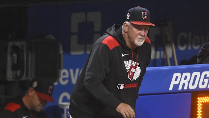 Sep 11, 2025; Cleveland, Ohio, USA; Cleveland Guardians pitching coach Carl Willis (51) walks on the field in the sixth inning against the Kansas City Royals at Progressive Field. Mandatory Credit: David Richard-Imagn Images