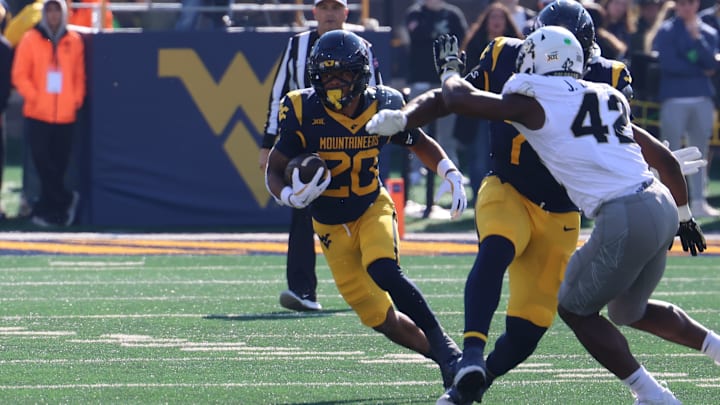 West Virginia University running back Diore Hubbard West Virginia University running back Diore Hubbard