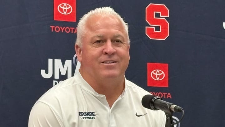 SU head coach Gary Gait SU head coach Gary Gait