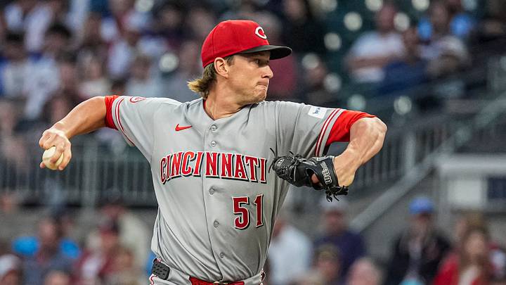 Sep 24, 2026; Cumberland, Georgia, USA; Cincinnati Reds pitcher Brady Singer (51) pitches against the Atlanta Braves during the first inning at Truist Park. Mandatory Credit: Dale Zanine-Imagn Images Sep 24, 2026; Cumberland, Georgia, USA; Cincinnati Reds pitcher Brady Singer (51) pitches against the Atlanta Braves during the first inning at Truist Park. Mandatory Credit: Dale Zanine-Imagn Images