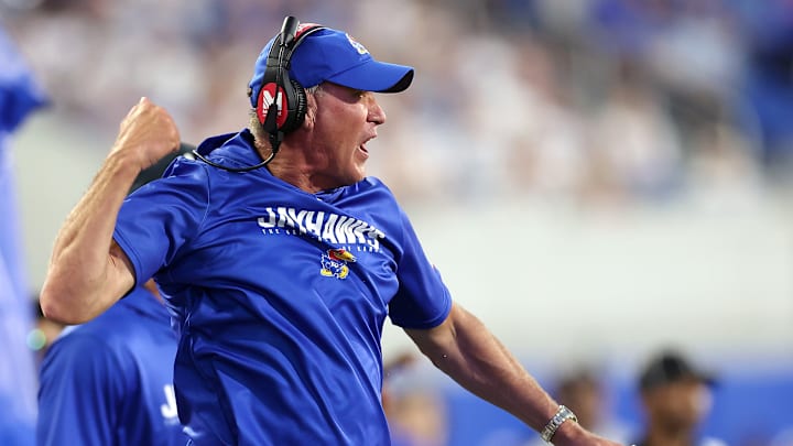 Kansas football head coach Lance Leipold