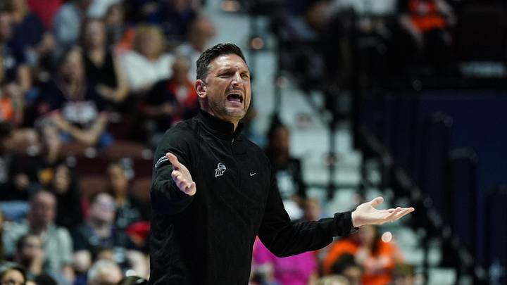 Sep 6, 2025; Uncasville, Connecticut, USA; Phoenix Mercury head coach Nate Tibbetts watches from the sideline as they take on the Connecticut Sun at Mohegan Sun Arena. Mandatory Credit: David Butler II-Imagn Images Sep 6, 2025; Uncasville, Connecticut, USA; Phoenix Mercury head coach Nate Tibbetts watches from the sideline as they take on the Connecticut Sun at Mohegan Sun Arena. Mandatory Credit: David Butler II-Imagn Images