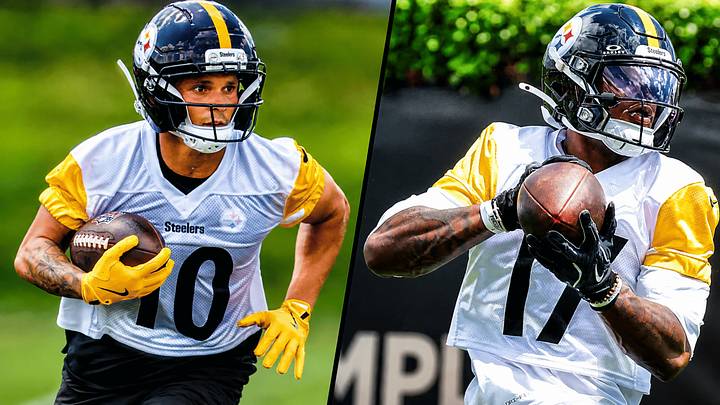 Pittsburgh Steelers WRs Roman Wilson (L) and Germie Bernard (R)