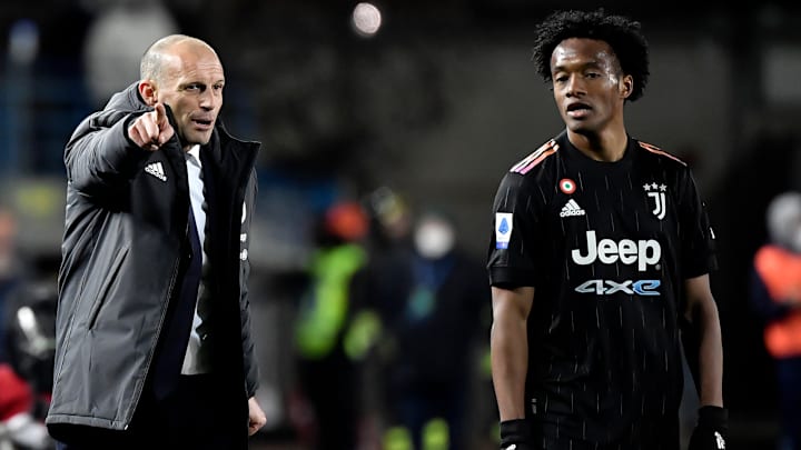 Massimiliano Allegri e Juan Cuadrado