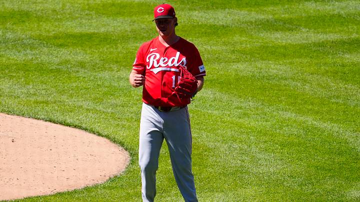 Jul 19, 2026; Denver, Colorado, USA; Cincinnati Reds pitcher Emilio Pagan (15) celebrates defeating the Colorado Rockies at Coors Field. Mandatory Credit: Ron Chenoy-Imagn Images Jul 19, 2026; Denver, Colorado, USA; Cincinnati Reds pitcher Emilio Pagan (15) celebrates defeating the Colorado Rockies at Coors Field. Mandatory Credit: Ron Chenoy-Imagn Images