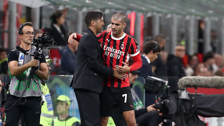 Paulo Fonseca e Alvaro Morata