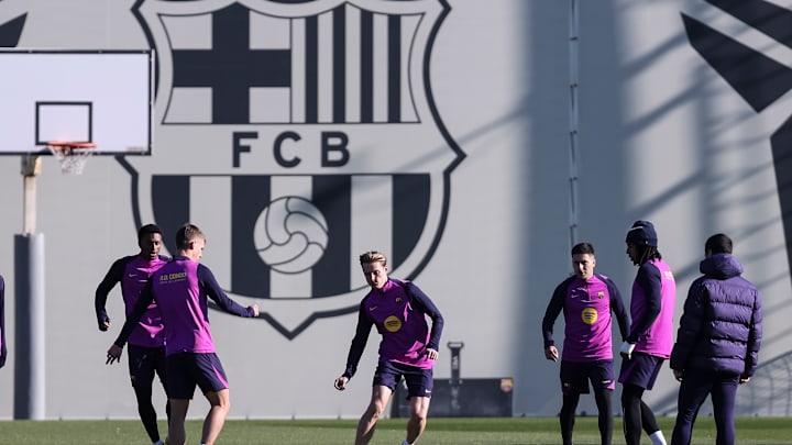 FC Barcelona Training Session And Press Conference - LaLiga EA Sports FC Barcelona Training Session And Press Conference - LaLiga EA Sports