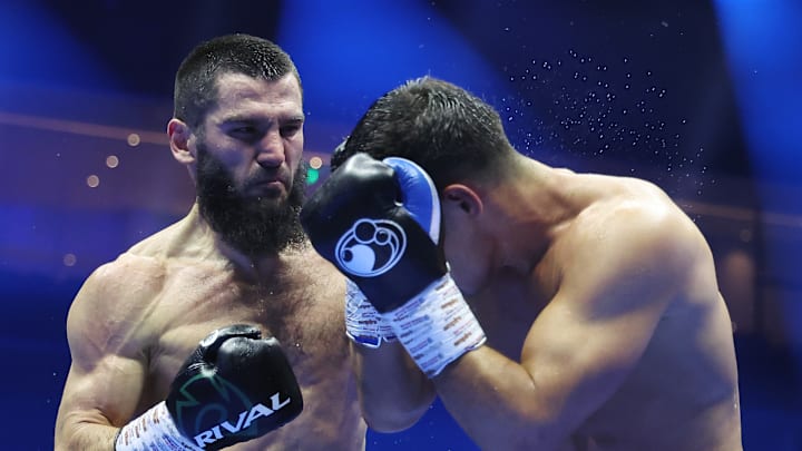 Artur Beterbiev (left) will face Dmitry Bivol in a rematch in February.
