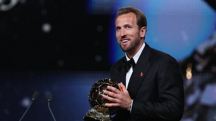 Kane became the sixth Englishman to win the award.