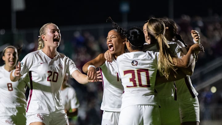 The Florida State Seminoles in last season's NCAA semifinal game against Clemson. FSU won the national title and opens this season against USF. 