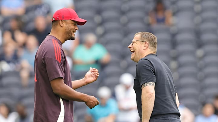 Vincent Kompany (l.) und Max Eberl Vincent Kompany (l.) und Max Eberl