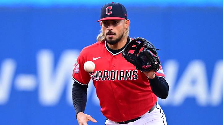 Apr 6, 2026; Cleveland, Ohio, USA; Cleveland Guardians shortstop Gabriel Arias (13) fields a ball during the fourth inning against the Kansas City Royals at Progressive Field. Mandatory Credit: David Dermer-Imagn Images Apr 6, 2026; Cleveland, Ohio, USA; Cleveland Guardians shortstop Gabriel Arias (13) fields a ball during the fourth inning against the Kansas City Royals at Progressive Field. Mandatory Credit: David Dermer-Imagn Images