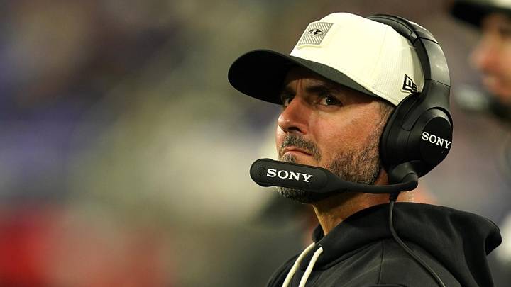 Aug 15, 2026; Baltimore, Maryland, USA; Baltimore Ravens head coach Jesse Minter watches a fourth quarter replay against the Philadelphia Eagles at M&T Bank Stadium. Mandatory Credit: Mitch Stringer-Imagn Images Aug 15, 2026; Baltimore, Maryland, USA; Baltimore Ravens head coach Jesse Minter watches a fourth quarter replay against the Philadelphia Eagles at M&T Bank Stadium. Mandatory Credit: Mitch Stringer-Imagn Images