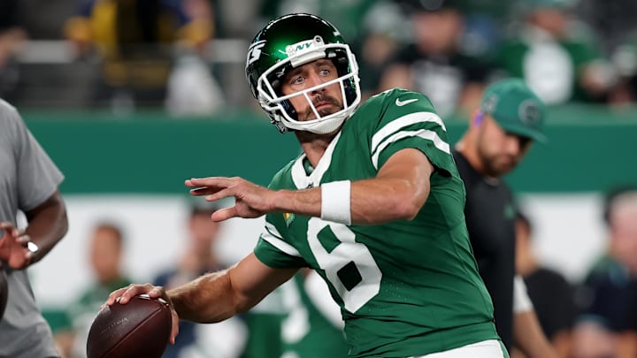 New York Jets quarterback Aaron Rodgers.