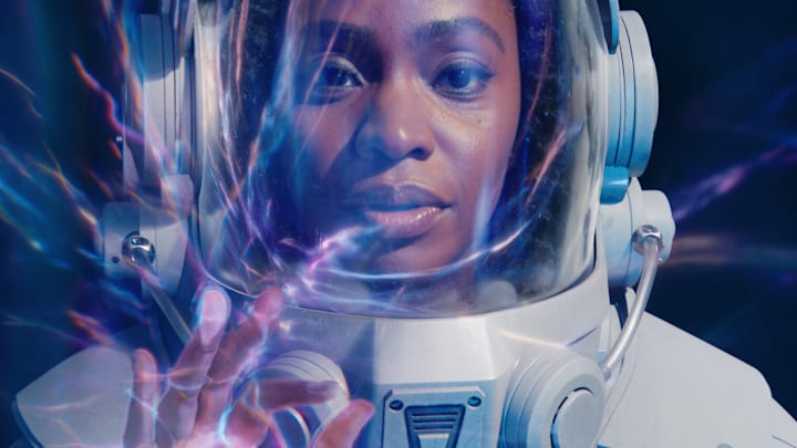 Teyonah Parris as Captain Monica Rambeau in Marvel Studios' THE MARVELS. Photo courtesy of Marvel