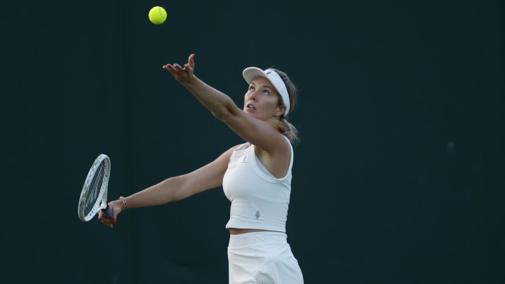 Former Virginia tennis star Danielle Collins has advanced to the fourth round at the 2024 Wimbledon Championships. Former Virginia tennis star Danielle Collins has advanced to the fourth round at the 2024 Wimbledon Championships.