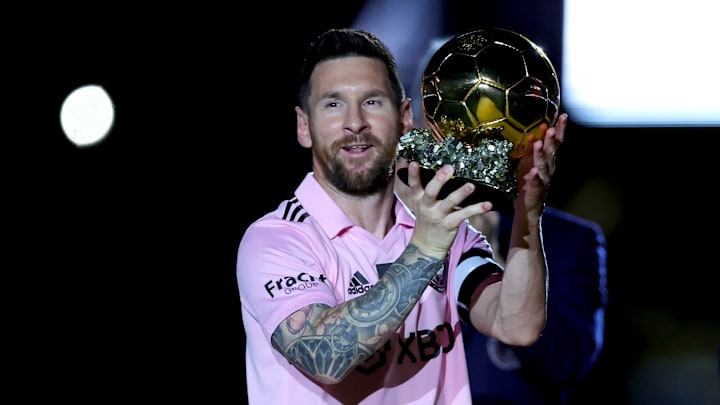 Inter Miami CF Celebrate Ballon d'Or Winner Lionel Messi