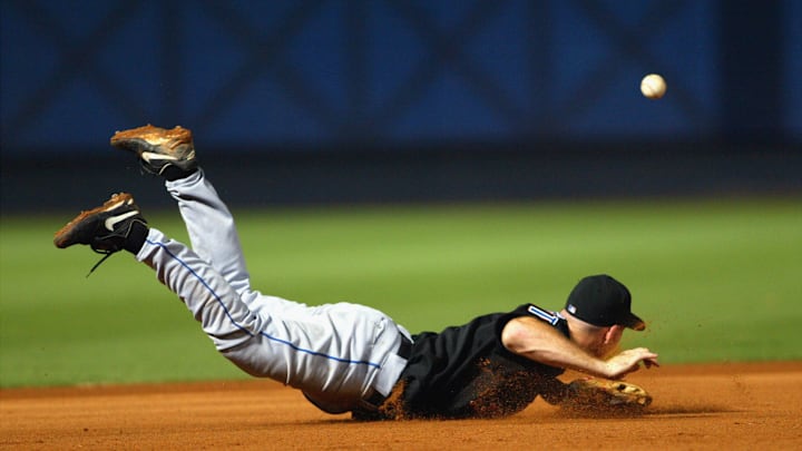 Ty Wigginton misses the ball