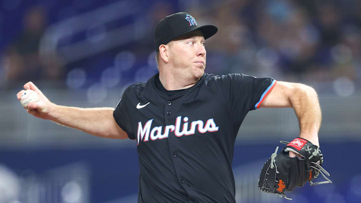 Miami Marlins pitcher Ryan Gusto Miami Marlins pitcher Ryan Gusto