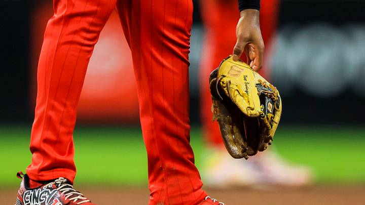 Sep 19, 2026; Cincinnati, Ohio, USA; A general view as Cincinnati Reds third baseman Ke'bryan Hayes (3) picks up his glove in the fifth inning against the Chicago Cubs at Great American Ball Park. Mandatory Credit: Katie Stratman-Imagn Images Sep 19, 2026; Cincinnati, Ohio, USA; A general view as Cincinnati Reds third baseman Ke'bryan Hayes (3) picks up his glove in the fifth inning against the Chicago Cubs at Great American Ball Park. Mandatory Credit: Katie Stratman-Imagn Images