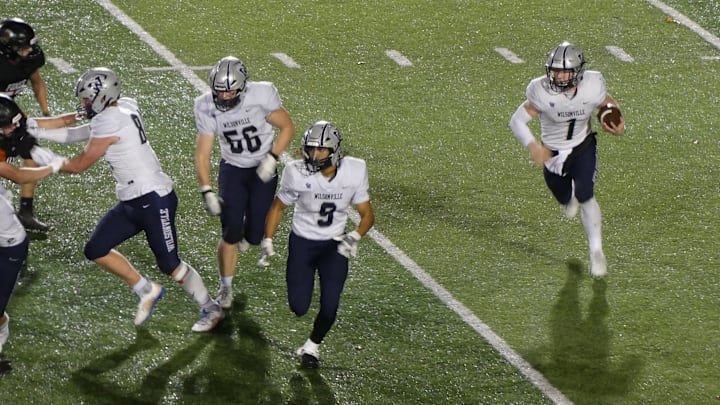 Mark Wiepert did it all for Wilsonville — passing, rushing, receiving — in Friday's semifinal win against No. 1 Silverton.