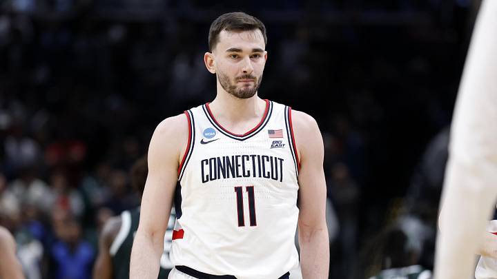 Mar 27, 2026; Washington, DC, USA; UConn Huskies forward Alex Karaban (11) in the second half during a Sweet Sixteen game of the East Regional of the men's 2026 NCAA Tournament at Capital One Arena. Mar 27, 2026; Washington, DC, USA; UConn Huskies forward Alex Karaban (11) in the second half during a Sweet Sixteen game of the East Regional of the men's 2026 NCAA Tournament at Capital One Arena.