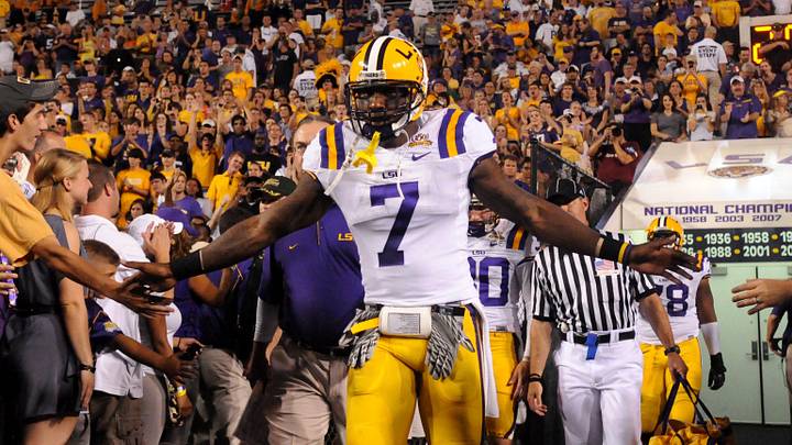 Sep 25, 2010; Baton Rouge, LA, USA; LSU Tigers player Patrick Peterson before the game against the West Virginia Mountaineers at Tiger Stadium. Mandatory Credit: Chuck Cook-Imagn Images Sep 25, 2010; Baton Rouge, LA, USA; LSU Tigers player Patrick Peterson before the game against the West Virginia Mountaineers at Tiger Stadium. Mandatory Credit: Chuck Cook-Imagn Images