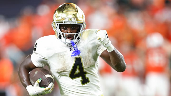 Notre Dame running back Jeremiyah Love