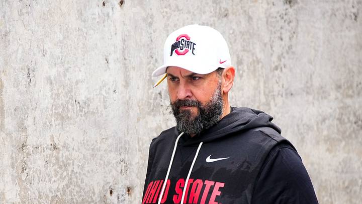 Ohio State Buckeyes defensive coordinator Matt Patricia takes the field before the NCAA game against Ball State at the Ohio Stadium on Sept. 5, 2026 in Columbus, Ohio. Ohio State Buckeyes defensive coordinator Matt Patricia takes the field before the NCAA game against Ball State at the Ohio Stadium on Sept. 5, 2026 in Columbus, Ohio.