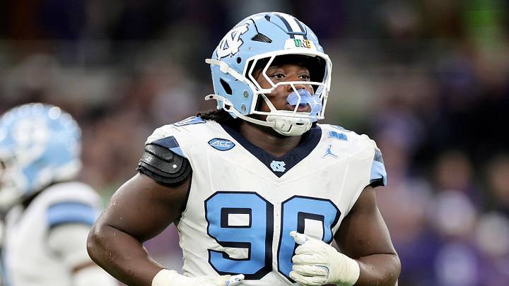 Aug 29, 2026; Dublin, Co. Dublin, IRL; North Carolina Tar Heels defensive lineman Xavier Lewis (90) against the TCU Horned Frogs in the second half at Aviva Stadium. Mandatory Credit: Laszlo Geczo-Imagn Images Aug 29, 2026; Dublin, Co. Dublin, IRL; North Carolina Tar Heels defensive lineman Xavier Lewis (90) against the TCU Horned Frogs in the second half at Aviva Stadium. Mandatory Credit: Laszlo Geczo-Imagn Images