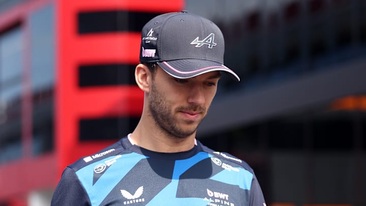 Pierre Gasly of  Alpine Formula 1  in the paddock before...
