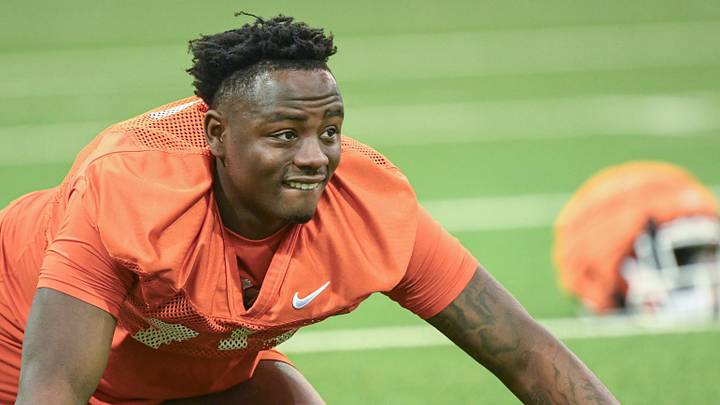 Clemson DE Jahiem Lawson has increased his weight by nearly 50 pounds over the past four years, jumping from 208 as a freshman to 251 as a senior. Clemson DE Jahiem Lawson has increased his weight by nearly 50 pounds over the past four years, jumping from 208 as a freshman to 251 as a senior.