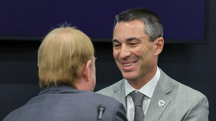 Las Vegas Raiders Introduce Antonio Pierce As Head Coach, Tom Telesco As General Manager