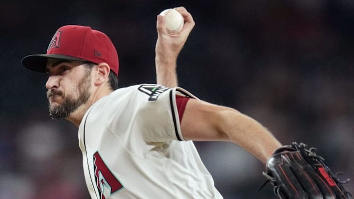 Arizona Diamondbacks right-hander Ryan Thompson (81) pitches against the Miami Marlins at Chase Field in Phoenix, on June 28, 2025. Arizona Diamondbacks right-hander Ryan Thompson (81) pitches against the Miami Marlins at Chase Field in Phoenix, on June 28, 2025.