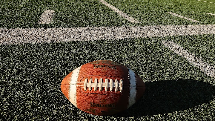 Football on field.
