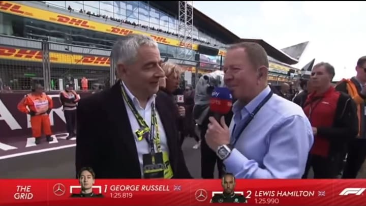 Rowan Atkinson and Martin Bundle - British GP