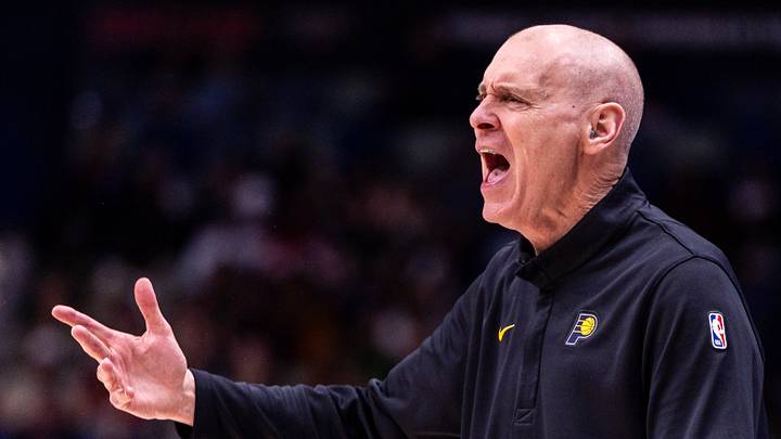 Dec 20, 2025; New Orleans, Louisiana, USA;  Indiana Pacers Head Coach Rick Carlisle reacts to a play against the New Orleans Pelicans during the second half at Smoothie King Center. Mandatory Credit: Stephen Lew-Imagn Images
