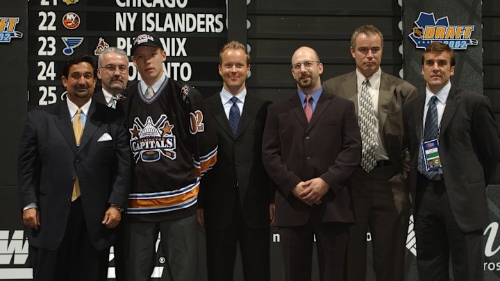 Brian MacLellan, Ted Leonsis, Alex Ovechkin, George McPhee, Washington Capitals