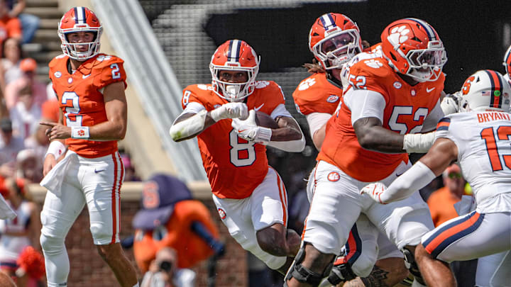 Clemson running back Adam Randall had 16 carries for 130 yards and a recieving touchdown in the loss to Syracuse. 